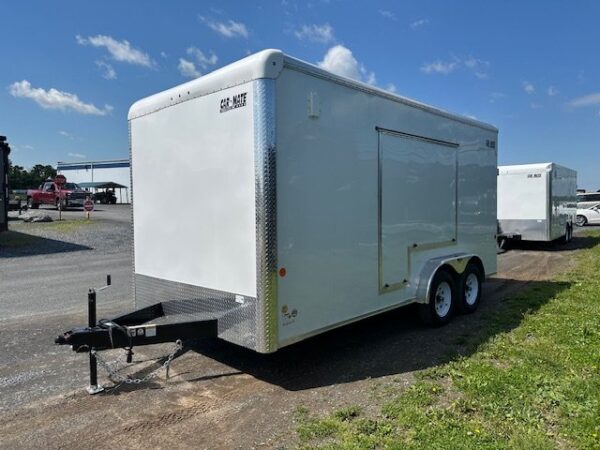 2025-CARMATE-7.5X16-ENCLOSED-CARGO-TRAILER-UTV-DOOR-RAMP-DOOR-4.jpg Carmate 7.5 x 16 Enclosed Cargo Trailer – UTV Door