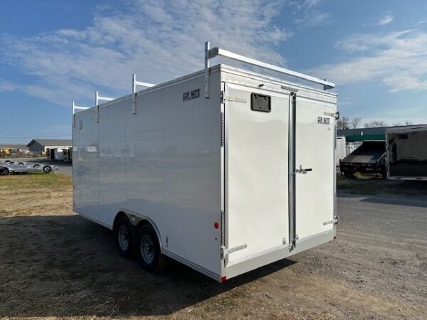 2025-CARMATE-8.5X18-ENCLOSED-CONTRACTOR-TRAILER-BARN-DOORS-1.jpg Car Mate 8.5 x 18 Enclosed Cargo Trailer – Contractor – Barn Doors