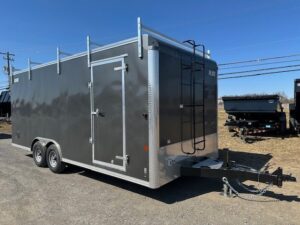 2025-CARMATE-8.5X20-ENCLOSED-CONTRACTOR-TRAILER-RAMP-DOOR-6.jpg Car Mate 8.5 x 20 Enclosed Cargo Trailer – Contractor Ramp Door