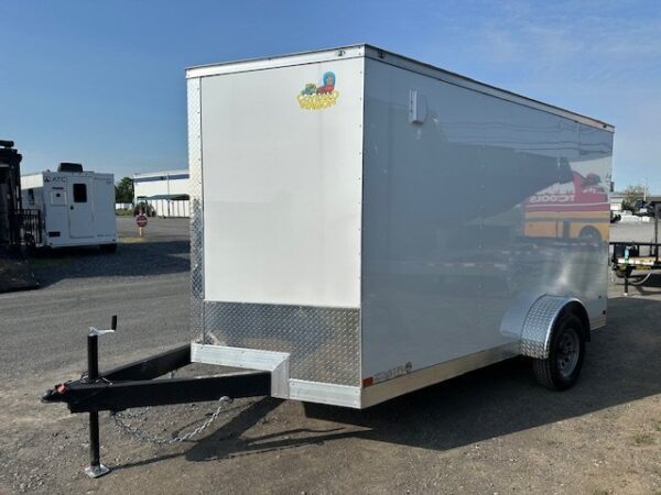 Covered Wagon 7’x12′ Enclosed Trailer — 6″ Added Height