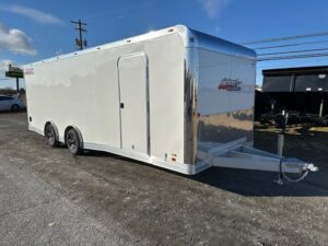 2025-NITRO-8.5X24-ENCLOSED-CAR-TRAILER-SPOILER-RAMP-DOOR-5.jpg Nitro 8.5 x 24 Enclosed Aluminum Car Trailer