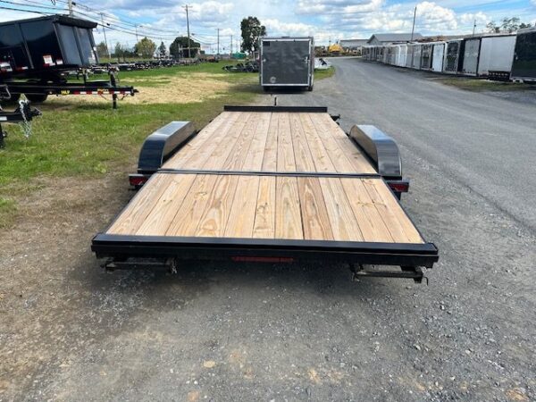 2025-PREMIER-18-OPEN-CAR-HUALER-SLIDE-OUT-RAMPS-5.jpg Premier 7 x 18 Wood Deck 7k Open Car Trailer – Slide Out Ramps