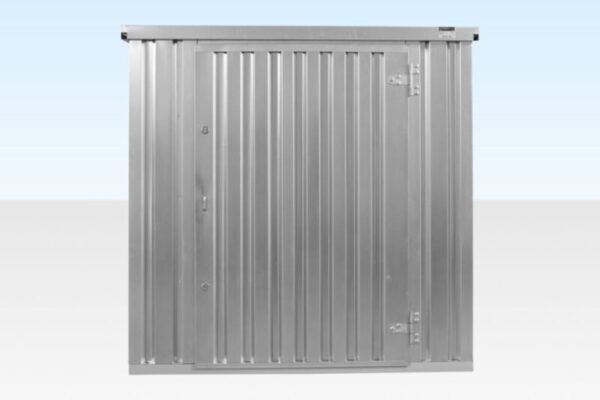 4m x 2.1m Flat Pack Container Store – Galvanised