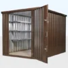 Wood-Effect Flat Packed Storage Container 2M X 2.1M