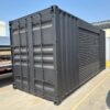 518277105_24084520581203502_1136656330675810502_n.jpg 20ft Used Shipping Container – Matte Black w/ 12’ Side Roll-Up Door