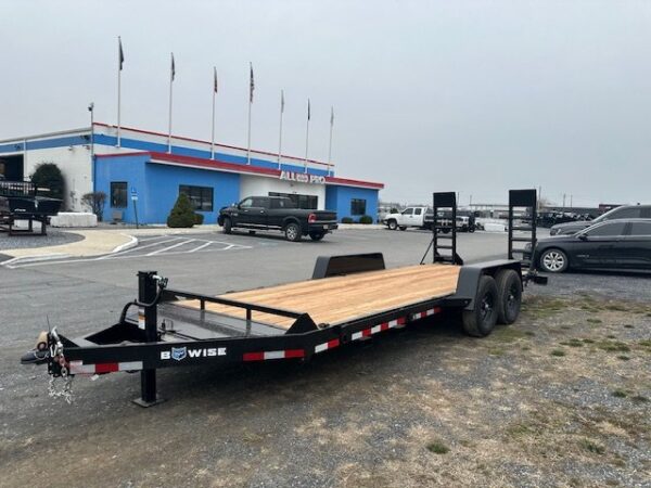 Bwise-7-x-20-Equipment-Trailer-Ladder-Ramps-Tongue-Tray-Pallet-Fork-Carrier-5.jpg BWise 7 x 20 Heavy Duty Equipment Trailer – Ladder Ramps