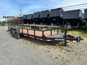 Bwise-7x20-Low-Profile-Equipment-Trailer-Side-Rail-Split-Landscape-Gate-5.jpg BWise 7 x 20 Equipment Trailer – Split Landscape Ramp