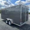 Car Mate 7 x 18 Enclosed Contractor Trailer – Exterior Tool Doors