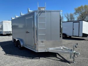 Cargo-Pro-7.5x14-Aluminum-Contractor-Trailer-Barn-Doors-Ladder-Racks-Catwalk-4.jpg Cargo Pro 7.5 x 14 Aluminum Enclosed Trailer – Contractor Package