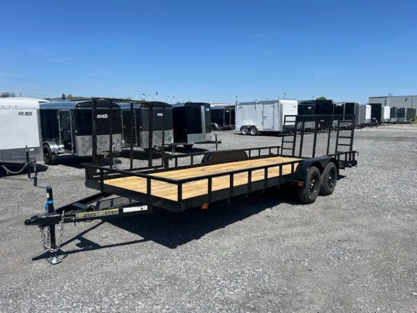 Carry-On 7 x 20 Landscape Utility Trailer – Side Ramp Gate