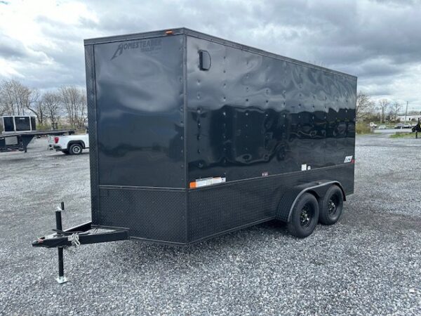 Homesteader 7 x 14 Enclosed Cargo Trailer – Black Trim OHV