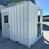 White-10′-container-modification-with-AC-1.jpg White Modified 10ft Shipping Container with AC